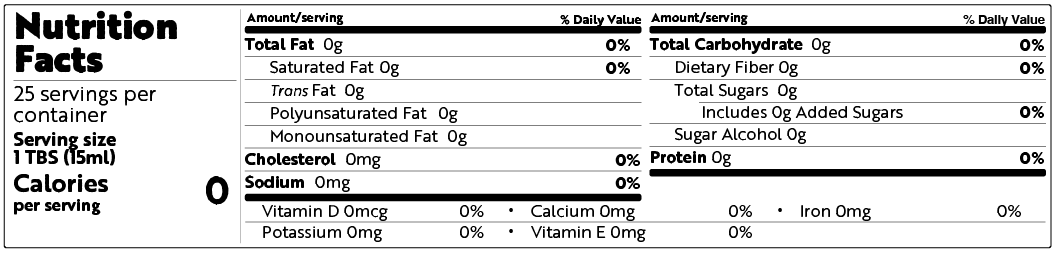 Nutrition Label