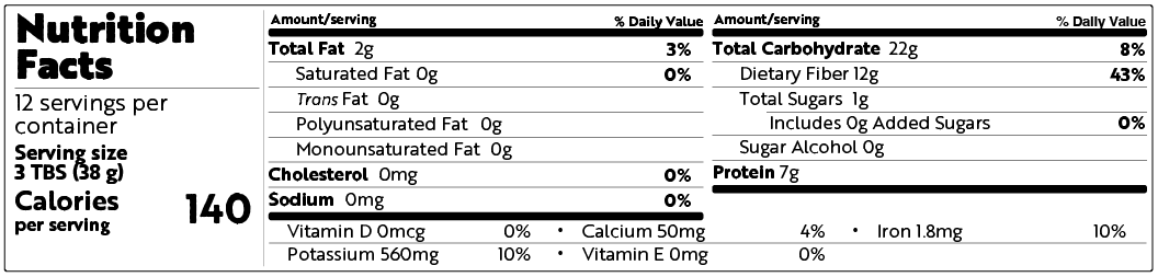 Nutrition Label