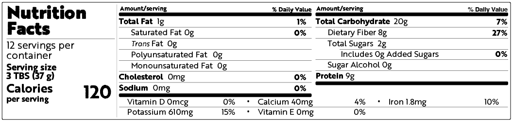 Nutrition Label