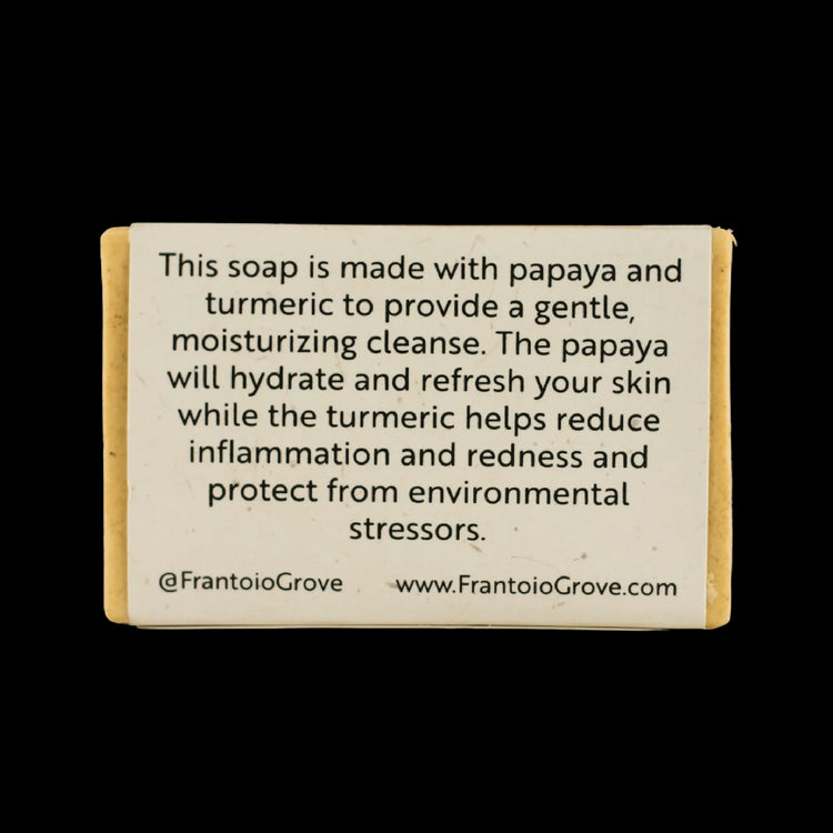 Papaya Turmeric Soap - Bar soap - Frantoio Grove