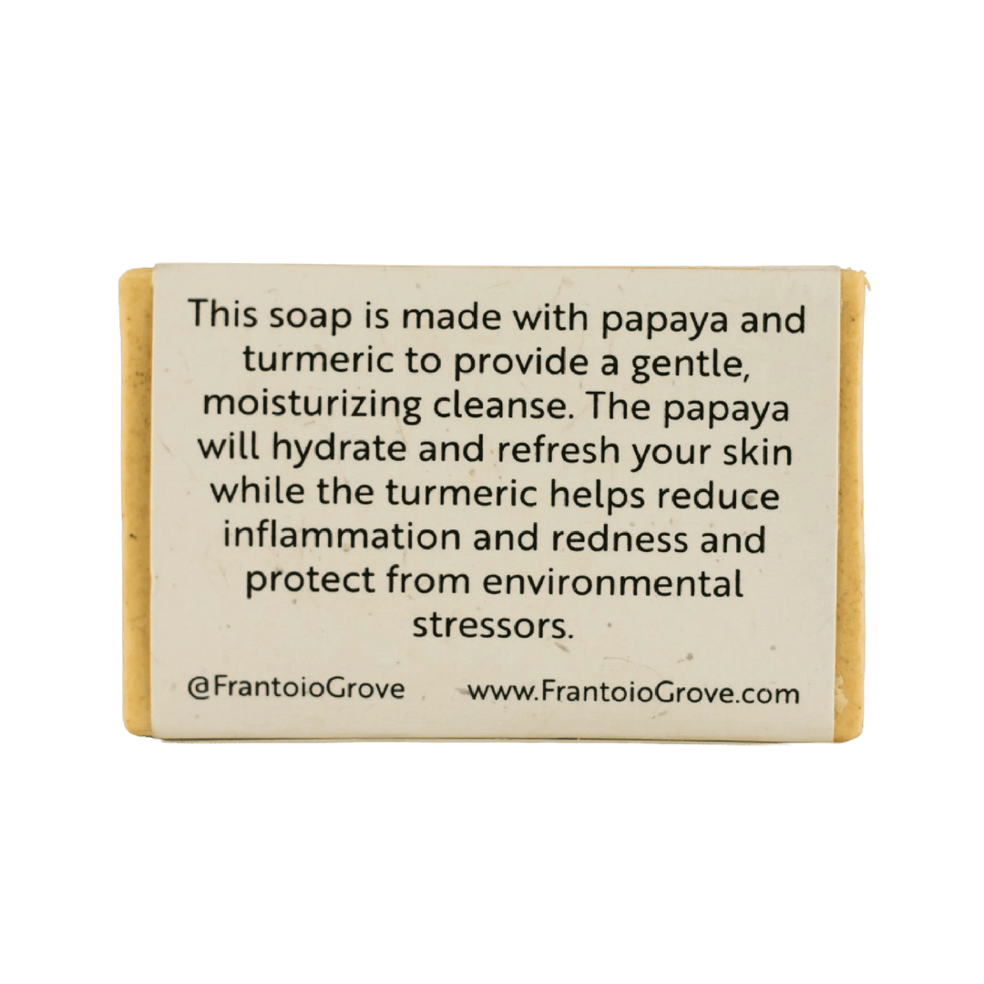 Papaya Turmeric Soap - Bar soap - Frantoio Grove