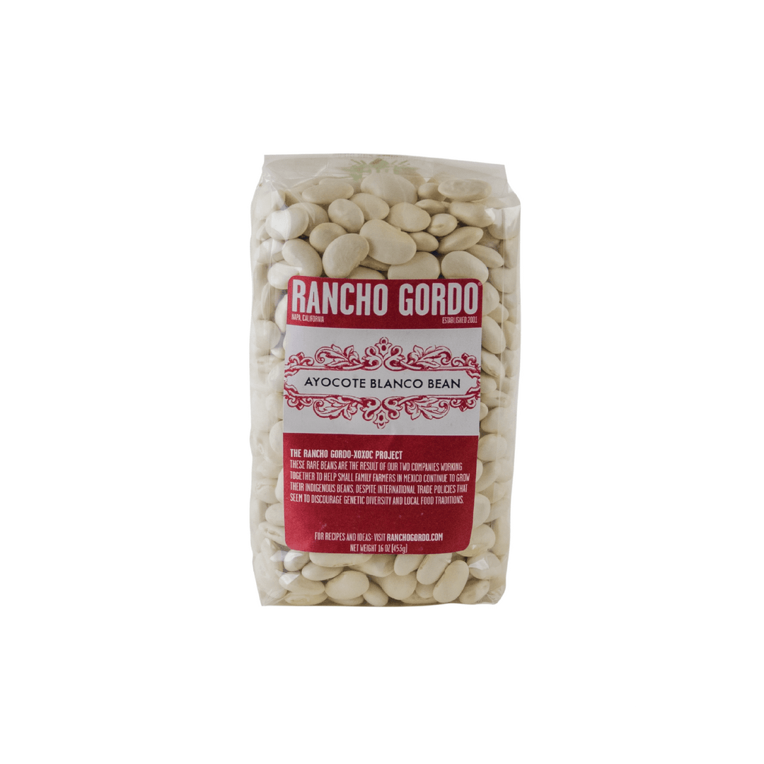 Rancho Gordo - Ayocote Blanco - Heirloom Bean - Dry Beans - Frantoio Grove