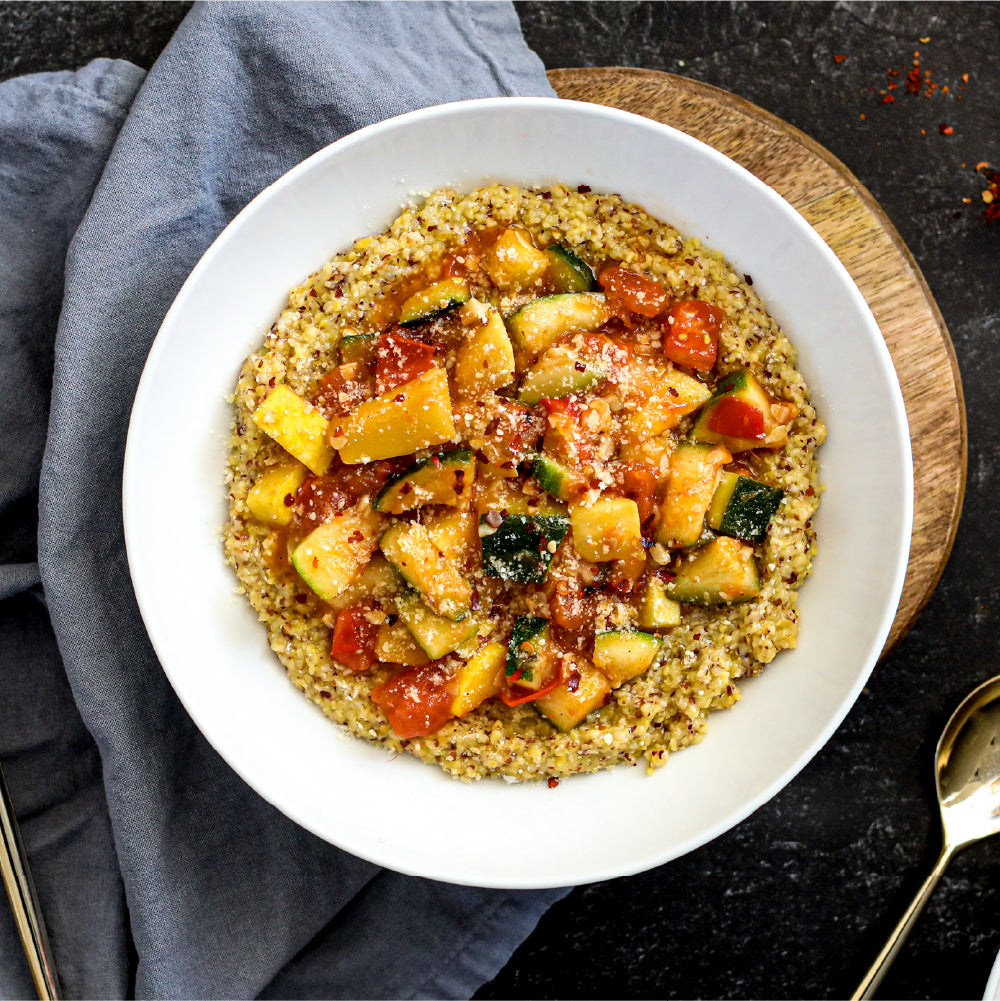 Gilroy ratatouille with zucchini and tomatoes