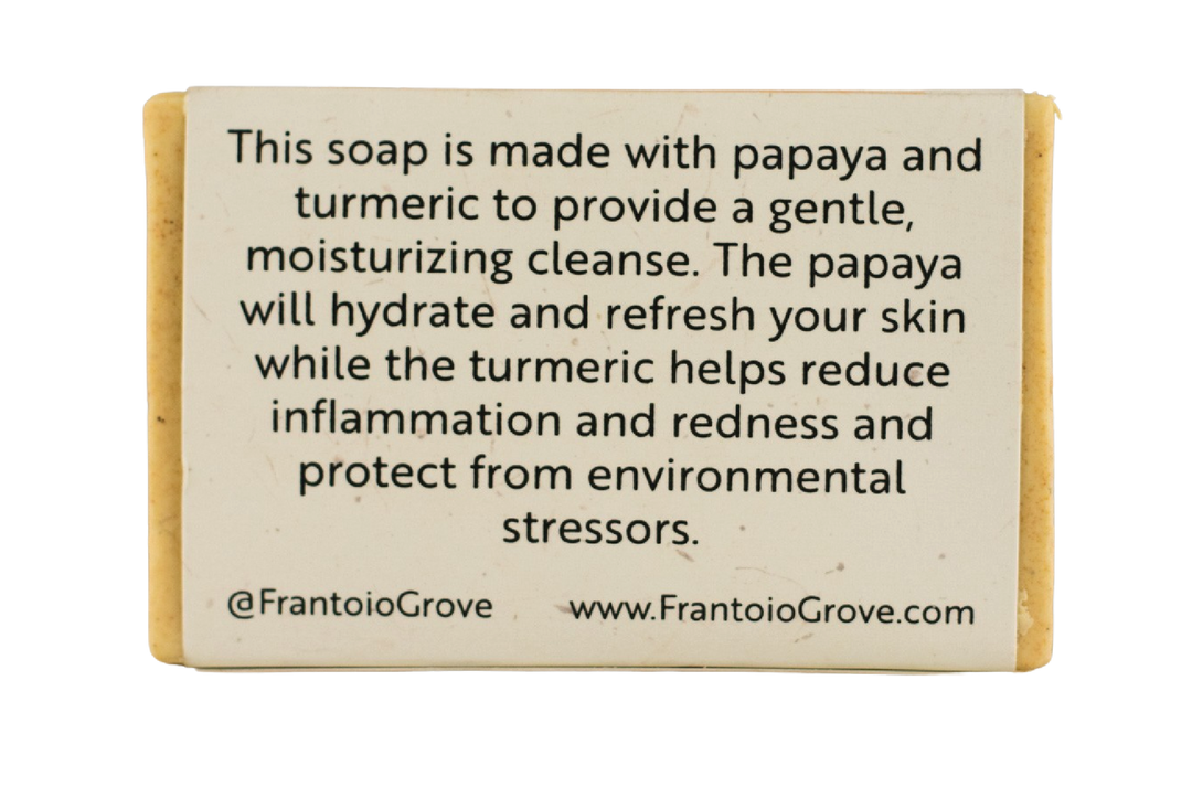 Frantoio Grove - Papaya Turmeric Soap