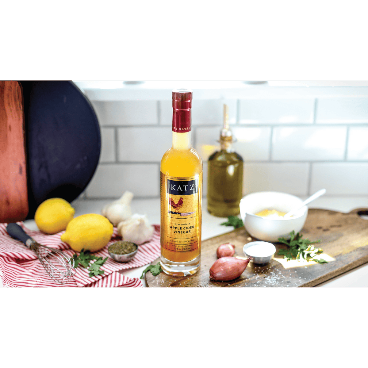 KATZ Farm - Gravenstein Apple Cider - Vinegar - Frantoio Grove