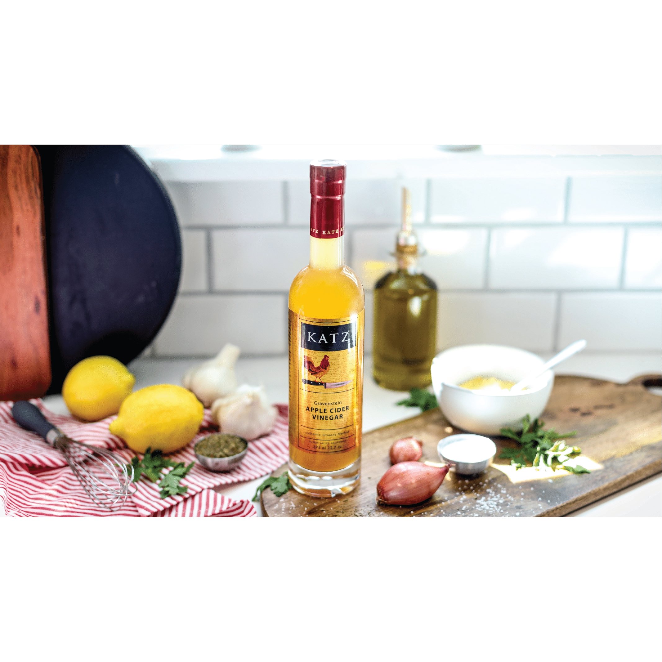 KATZ Farm - Gravenstein Apple Cider - Vinegar - Frantoio Grove