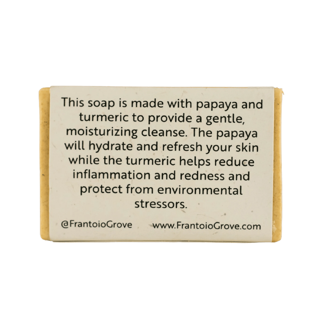 Papaya Turmeric Soap - Bar soap - Frantoio Grove