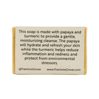 Papaya Turmeric Soap - Bar soap - Frantoio Grove