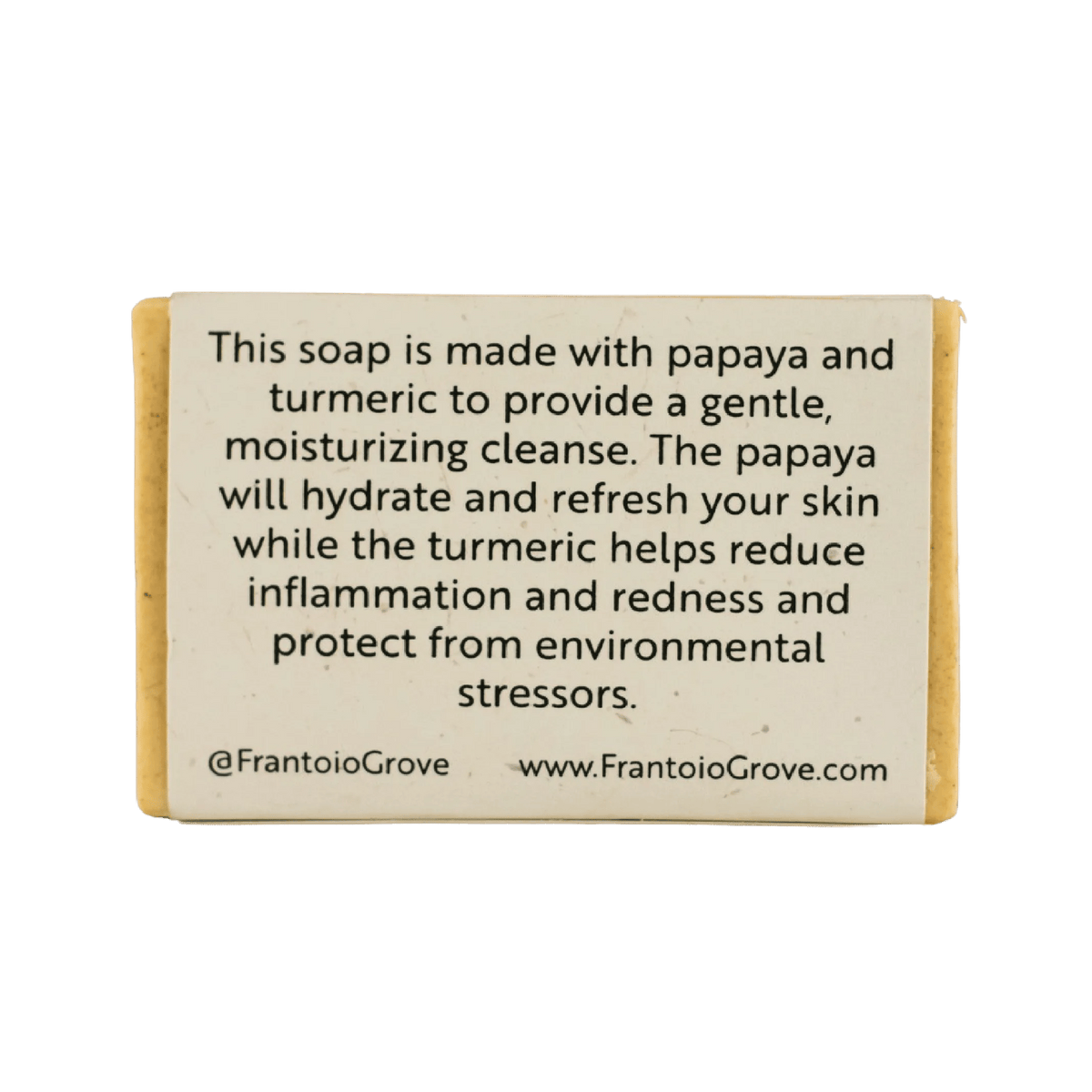 Papaya Turmeric Soap - Bar soap - Frantoio Grove