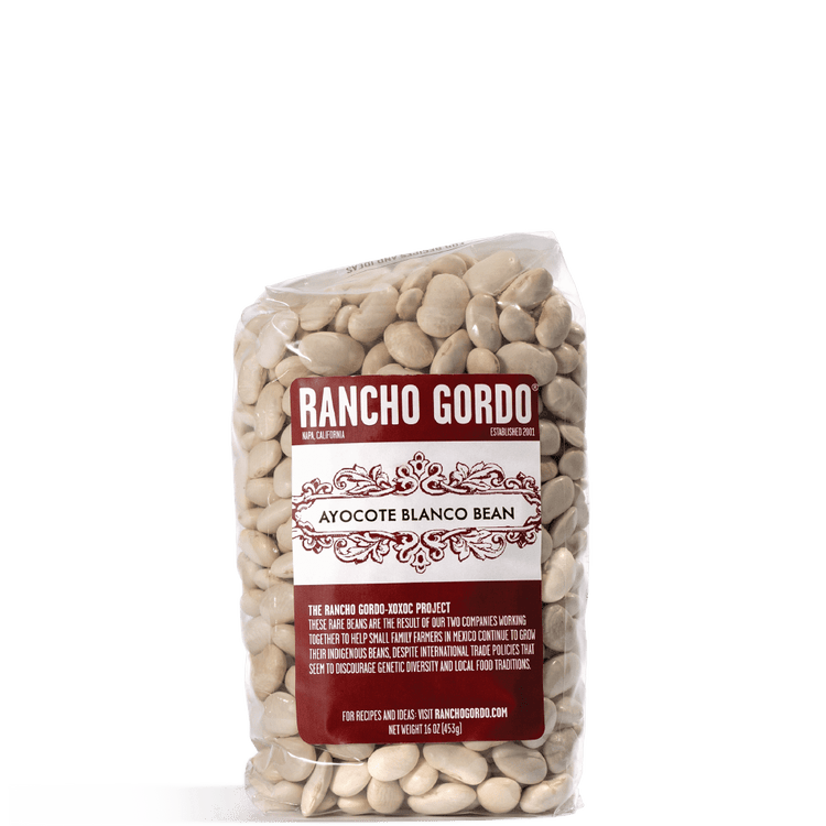 Rancho Gordo - Ayocote Blanco - Heirloom Bean - Dry Beans - Frantoio Grove
