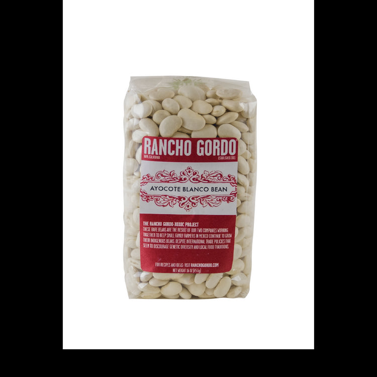 Rancho Gordo - Ayocote Blanco - Heirloom Bean - Dry Beans - Frantoio Grove