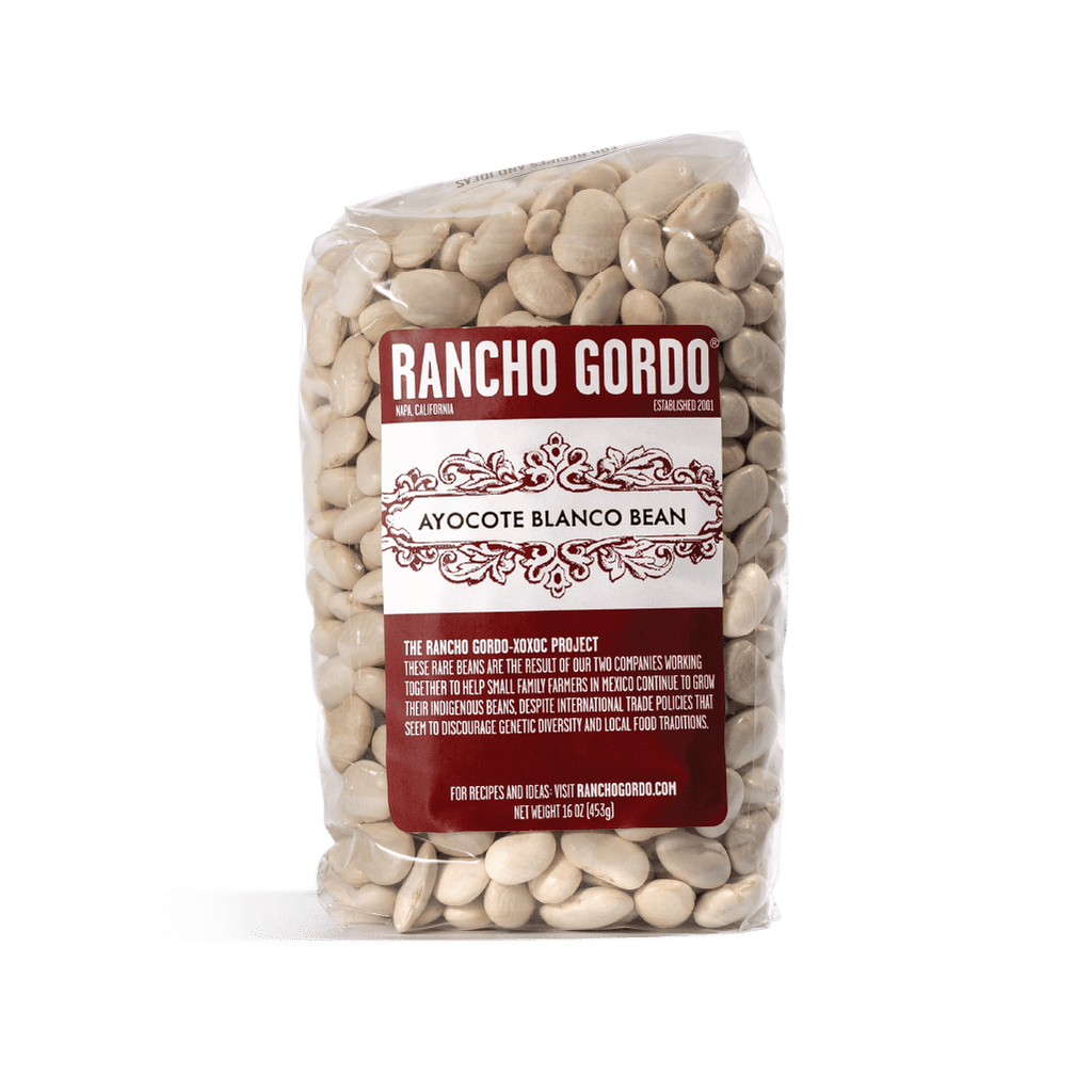 Rancho Gordo - Ayocote Blanco - Heirloom Bean - Dry Beans - Frantoio Grove