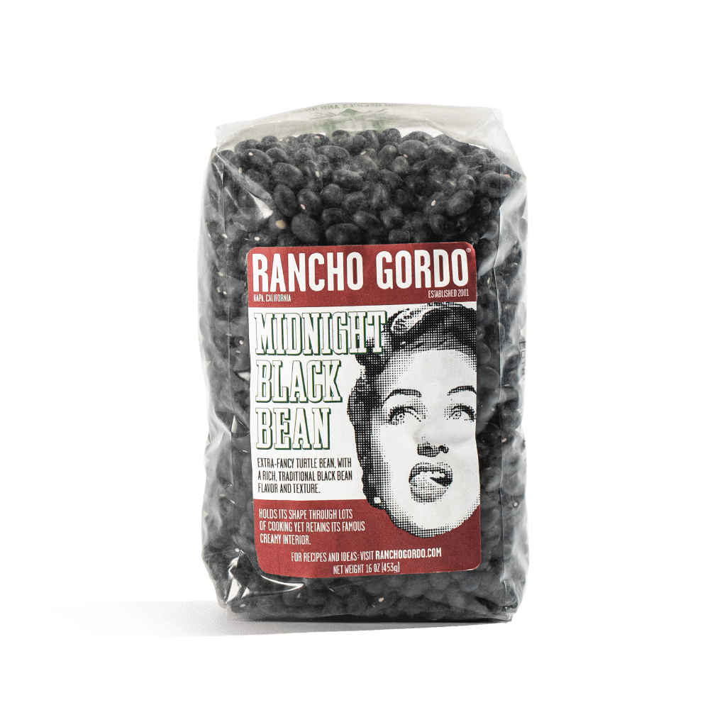 Rancho Gordo - Midnight Black Bean - Heirloom Bean - Dry Beans - Frantoio Grove