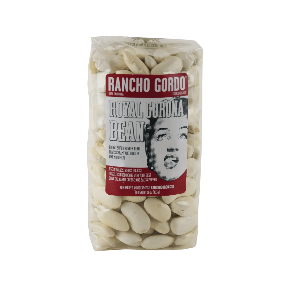 Rancho Gordo - Royal Corona - Heirloom Bean - Dry Beans - Frantoio Grove
