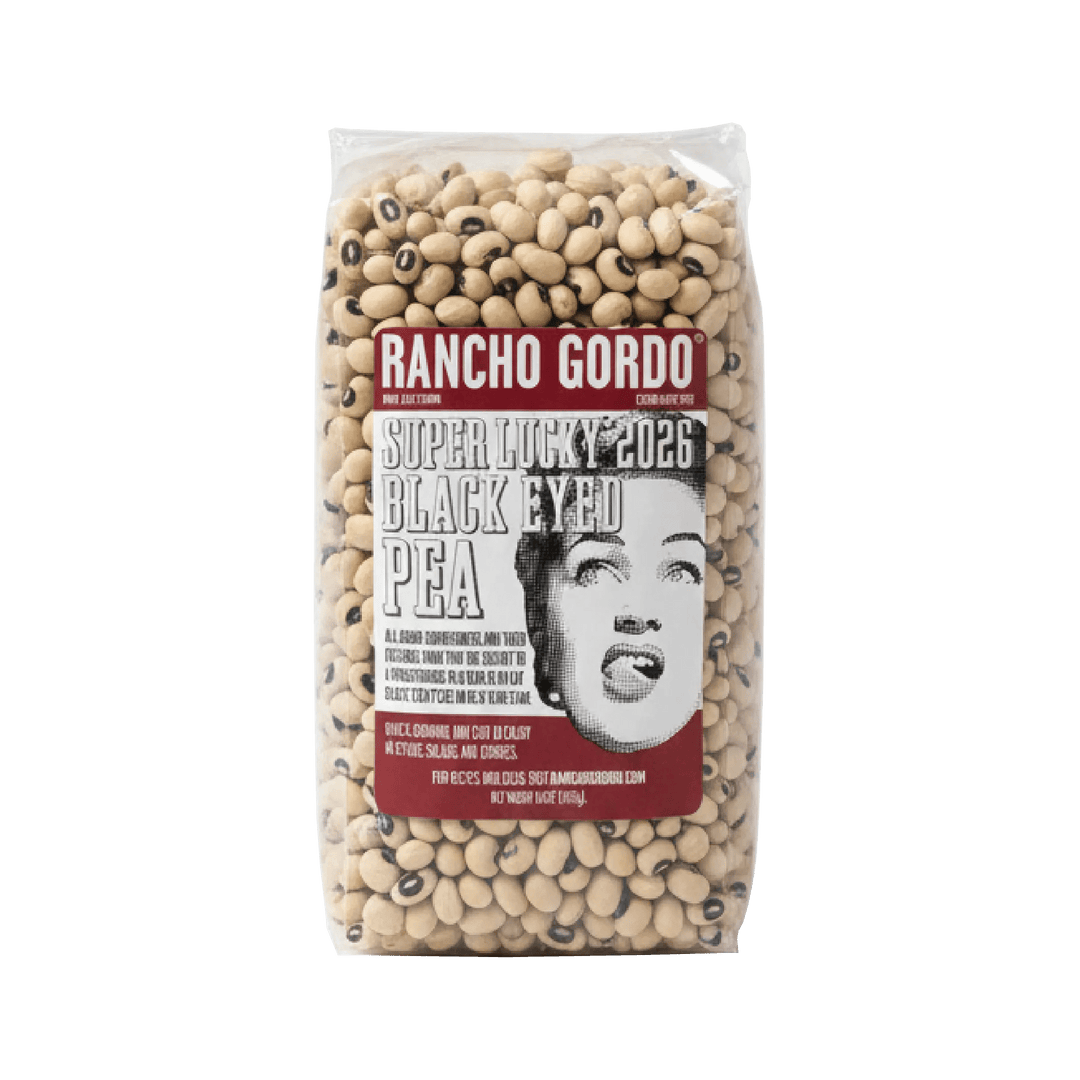 Rancho Gordo - Super Lucky 2026 Black Eyed Pea - Dry Beans - Frantoio Grove