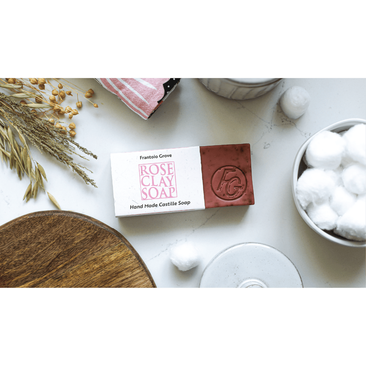 Rose Clay Soap - Bar soap - Frantoio Grove