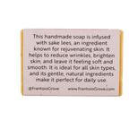 Sake Kasu Soap - Bar soap - Frantoio Grove