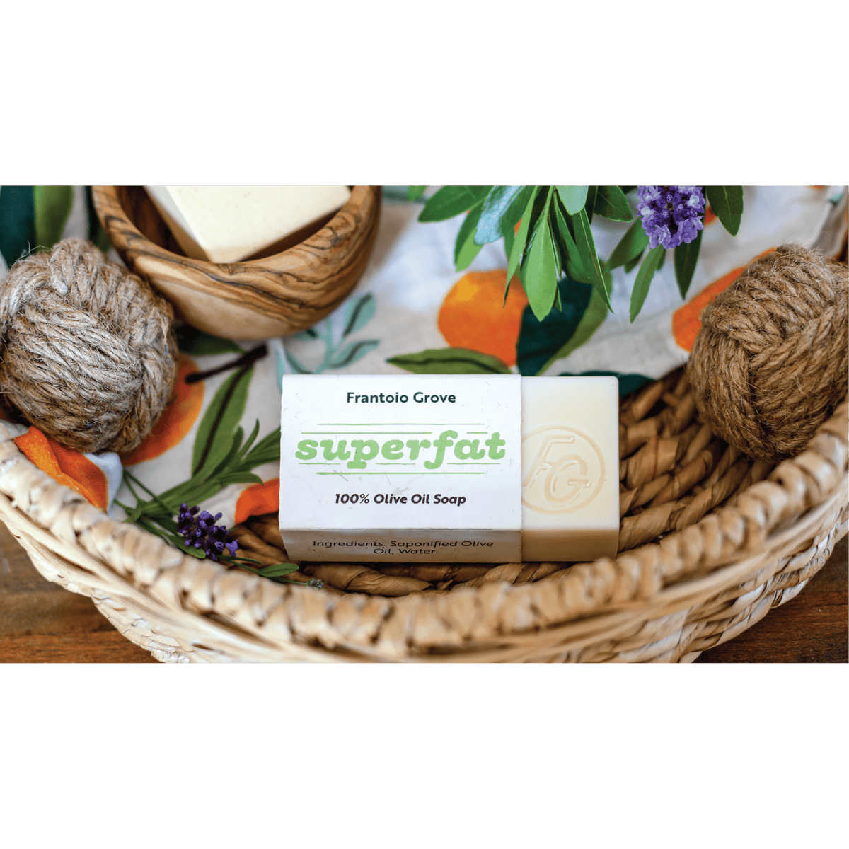Superfat 100% Olive Oil Soap - Frantoio Grove